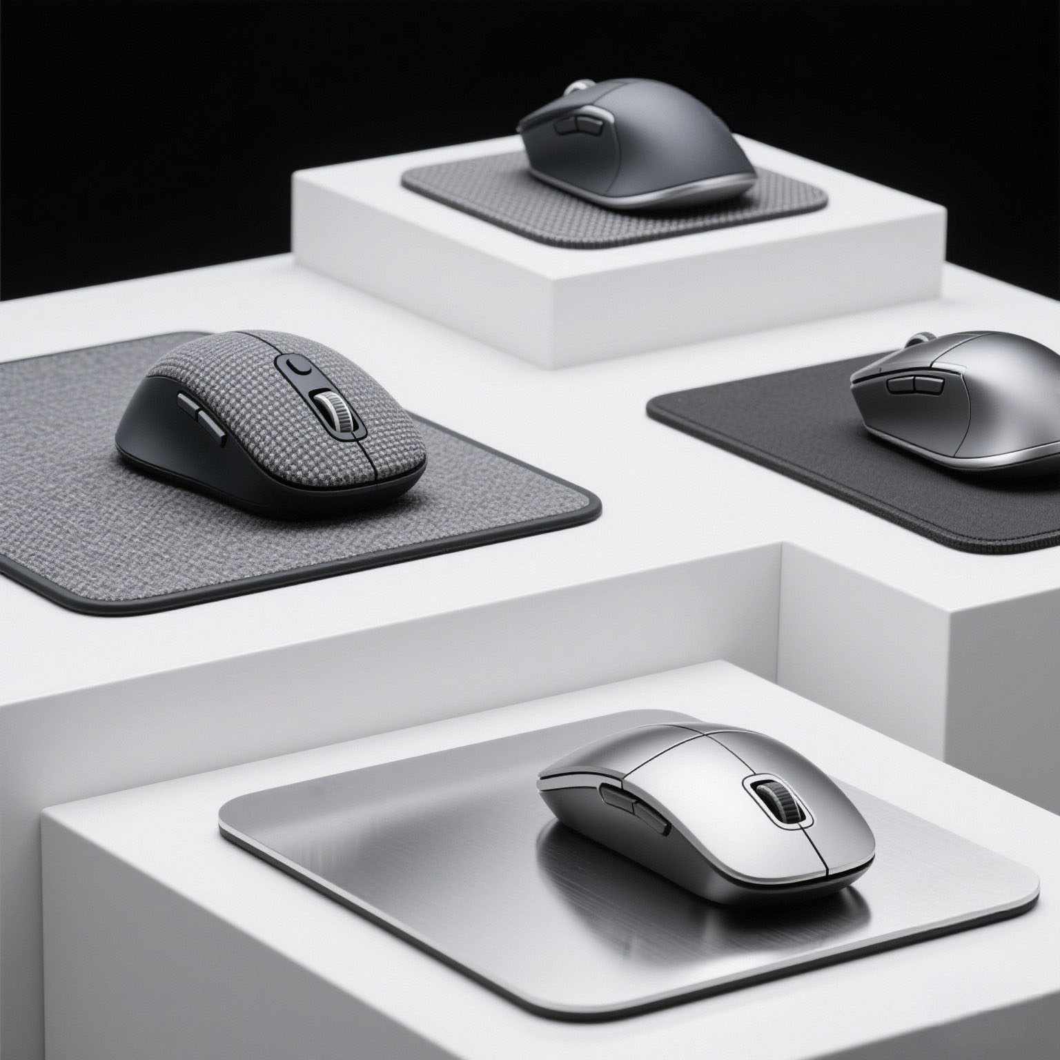 Diferenças de almofadas de mouse em vários materiais