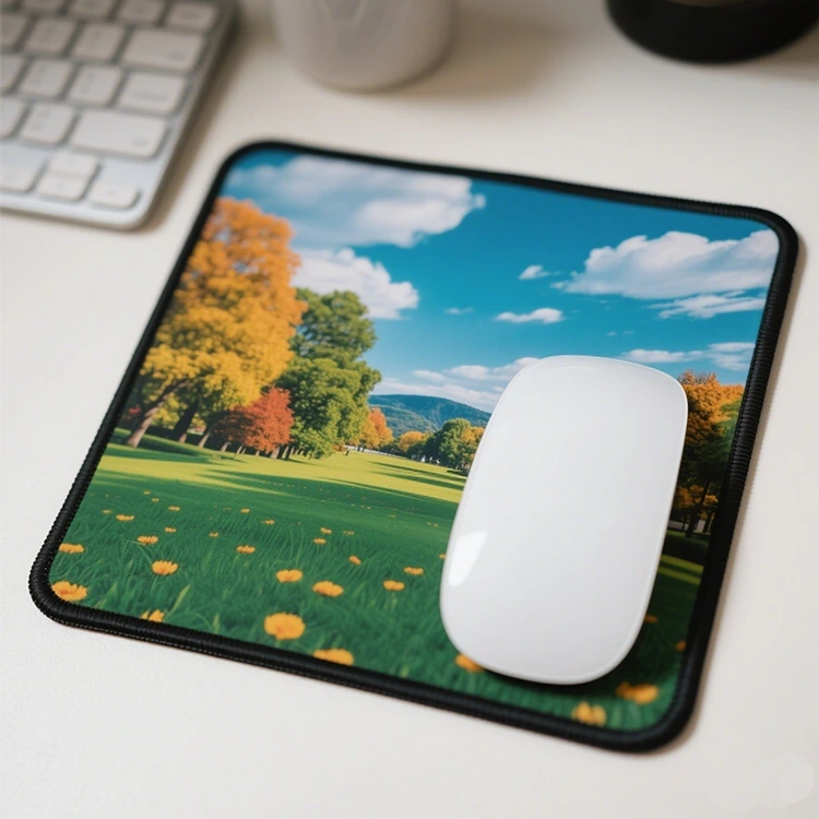 Por que a maioria dos mouse pads de borracha impressos são pretos ou escuros na base de borracha?