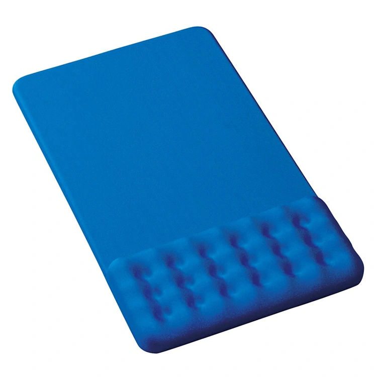 Almofada de rato de silicone de superfície de pano de cor simples