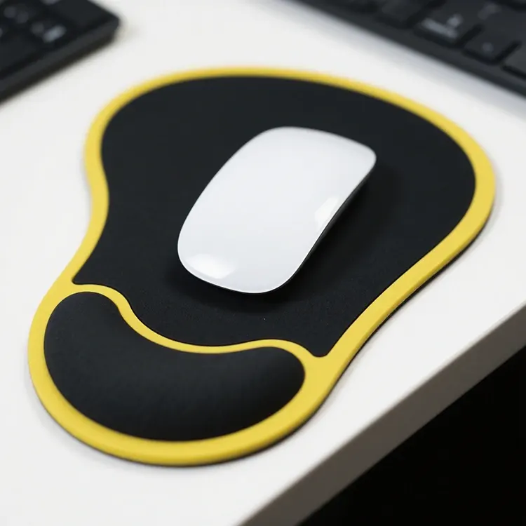 Almofada de mouse de borracha em forma especial